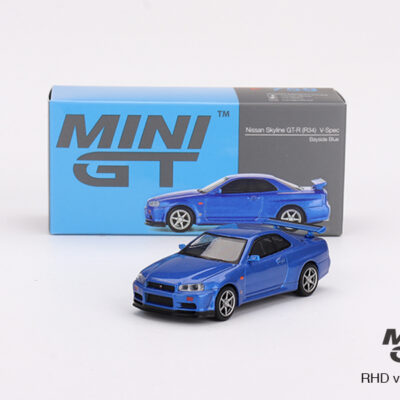 Mini GT Nissan Skyline GT-R (R34) V-Spec Bayside Blue