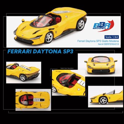 BBR Models Ferrari Daytona SP3 Giallo Modena