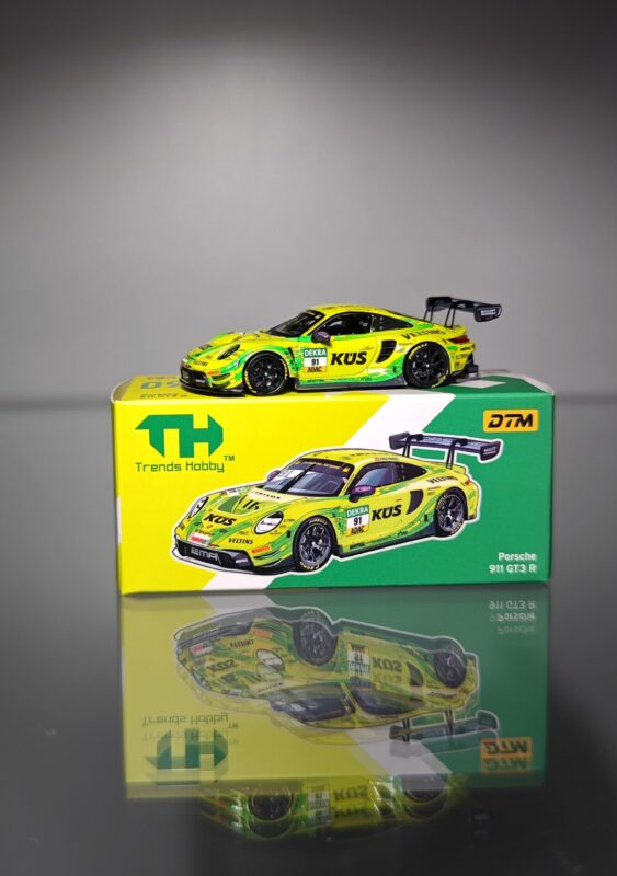Trends Hobby Porsche 911 GT3 R #91 DTM 2024 Thomas Preining (Manthey Racing) Açıq qutu