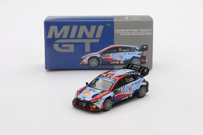 Mini GT Hyundai i20 N Rally1 Hybrid #11 2024 Rallye Monte-Carlo Winner