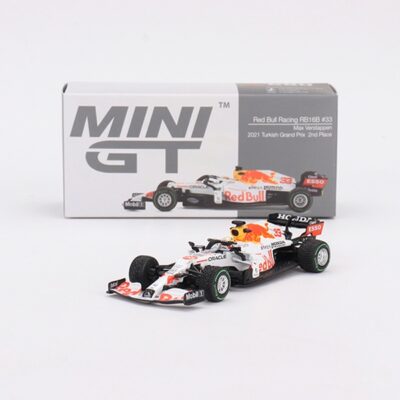 Mini GT Red Bull RB16B #33 Max Verstappen 2021 Turkish Grand Prix 2nd Place