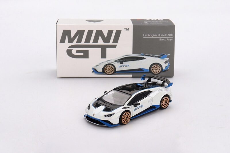 Mini GT Lamborghini Huracán STO Bianco Asopo