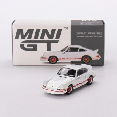 Mini GT Porsche 911 Carrera RS 2.7 Grand Prix White with Red Livery