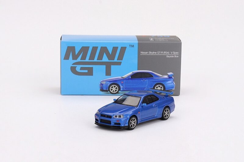 Mini GT Nissan Skyline GT-R (R34) V-Spec Bayside Blue
