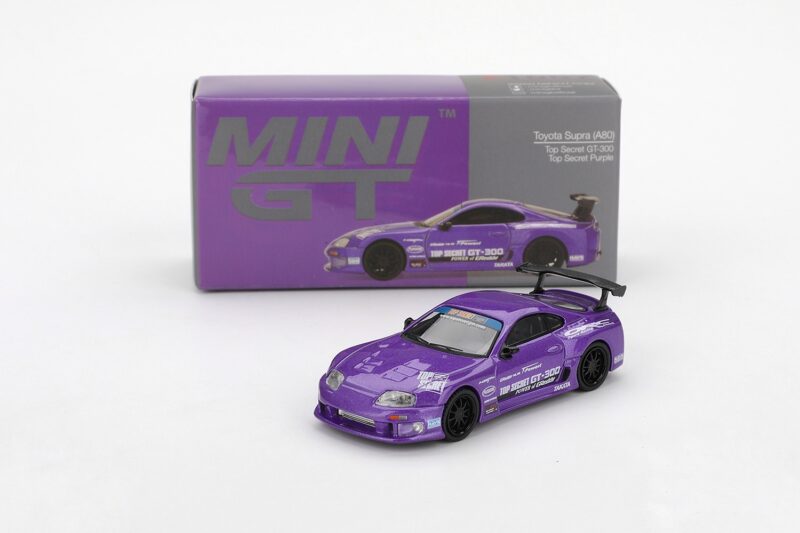 Mini GT Toyota Supra (A80) Top Secret GT-300 Top Secret Purple