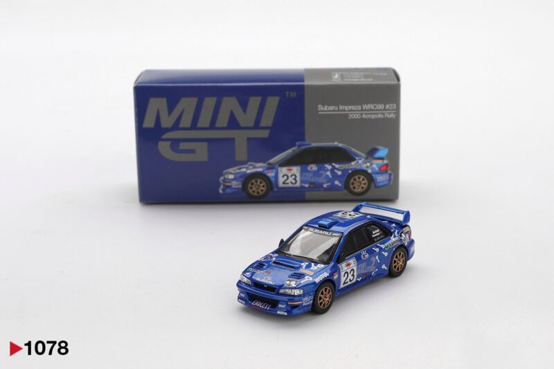 Mini GT Subaru Impreza WRC99 #23 2000 Acropolis Rally