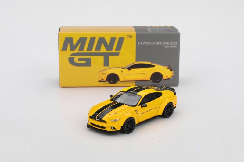 Mini GT LB-WORKS FORD MUSTANG Triple Yellow