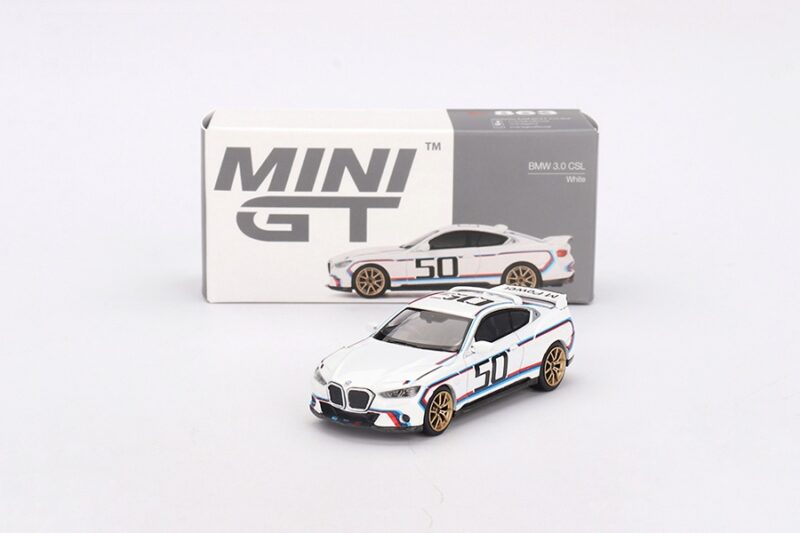 Mini GT BMW 3.0 CSL White RHD