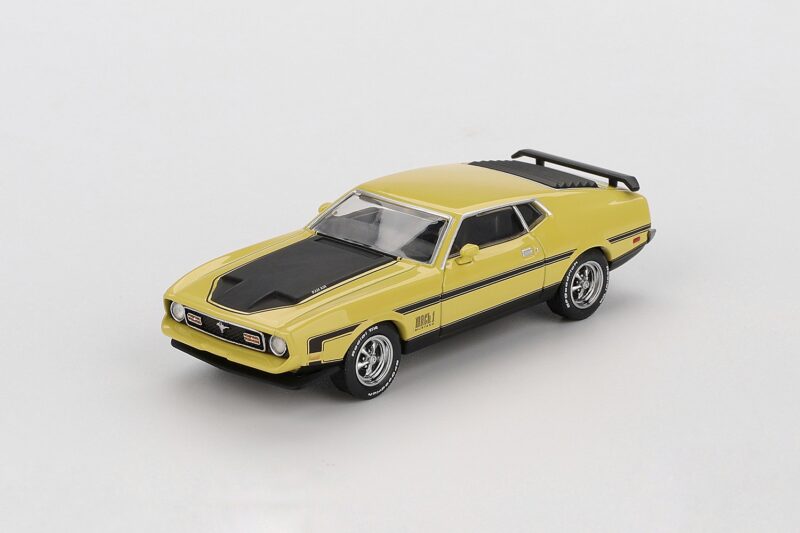 Mini GT Ford Mustang Mach1 Grabber Yellow