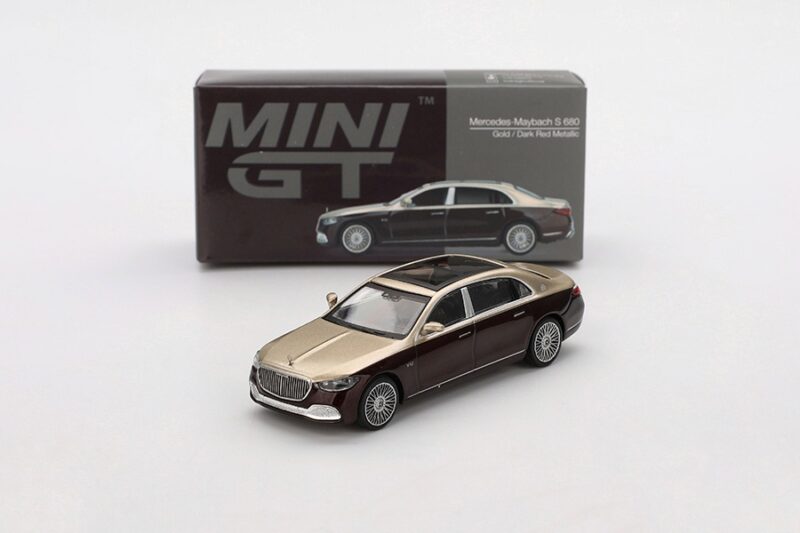 Mini GT Mercedes-Maybach S 680 Gold / Dark Red Metallic