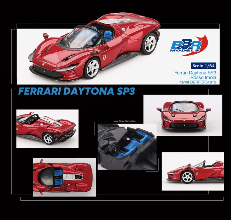 BBR Models Ferrari Daytona SP3 Rosso Imola