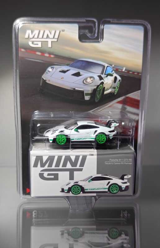 Mini GT Porsche 911 (992) GT3 RS Tribute to Carrera RS Package blister pack