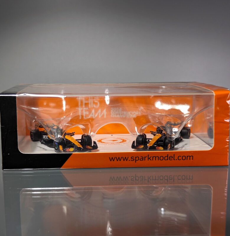 Spark Model McLaren MCL38 No.4 & No.81 F1 Constructors' Champion 2024 Lando Norris & Oscar Piastri