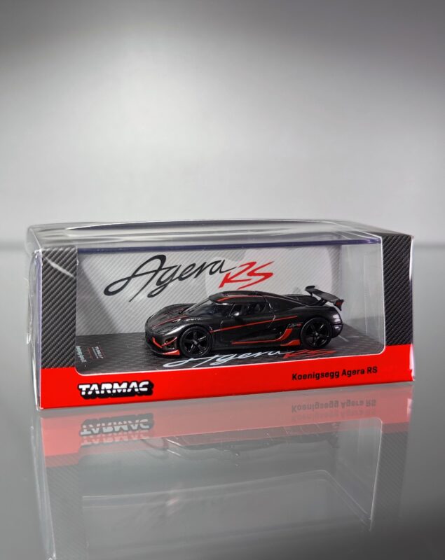 Tarmac Works Koenigsegg Agera RS Black Carbon Fiber / Red Accents