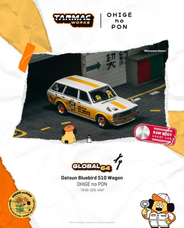 Tarmac Works Datsun Bluebird 510 Wagon OHIGE no PON